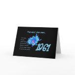 1961 Birthday - The Best Year Ever with Hit Songs Card
