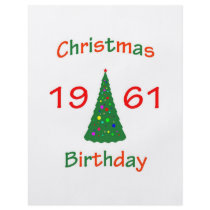 1961 Christmas Birthday Full Color Flyer