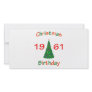 1961 Christmas Birthday Picture Card