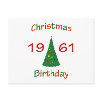 1961 Christmas Birthday postcards by christmasbirthday911 1961 Christmas Birthday postcards