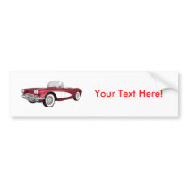1961 Corvette C1: Candy Apple Finish: Bumper Stickers