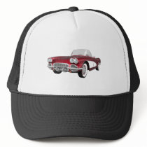 1961 Corvette C1: Candy Apple Finish: Hats