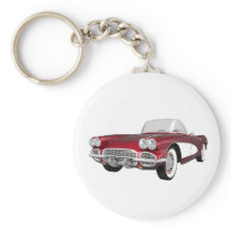 1961 Corvette C1: Candy Apple Finish: Keychains