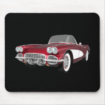 1961 Corvette C1: Candy Apple Finish: Mousepad
