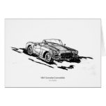 1961 Corvette Convertible Greeting Card
