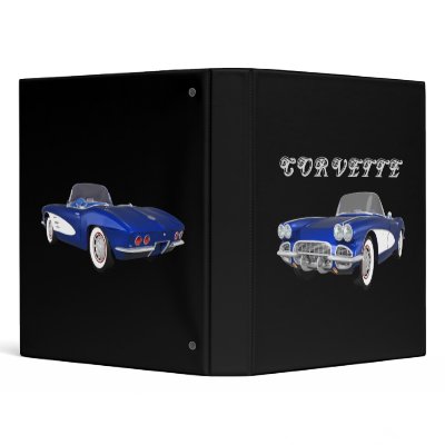 1961 Corvette Sports Car: Blue Finish: Binder by spiritswitchboard