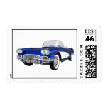 1961 Corvette Sports Car: Blue Finish: Postage