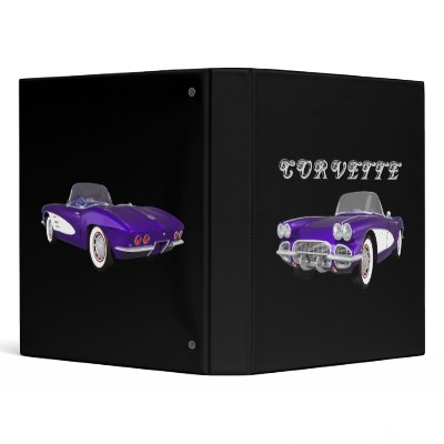 1961 Corvette Sports Car: Purple Finish: Binder by spiritswitchboard