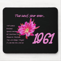 1961 Hit Songs - The Best Year Ever mousepads