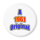 1961 Original Bl Red Refrigerator Magnets