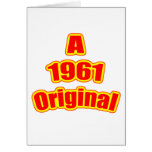 1961 Original Red Greeting Card