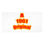 1961 Original Red Custom Photo Card