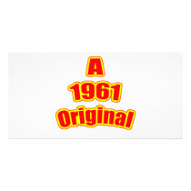 1961 Original Red Custom Photo Card