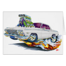 1962-63 Impala White Car Cards