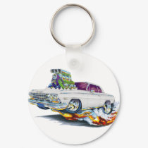 1962-63 Impala White Car keychains by maddmaxart 1962-63 Impala White Car keychains