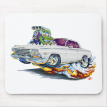 1962-63 Impala White Car Mouse Pad