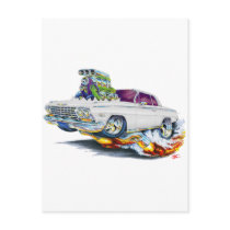 1962-63 Impala White Car Postcards