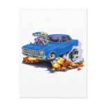1962-65 Nova Blue Car Postcard
