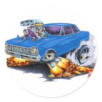 1962-65 Nova Blue Car Sticker
