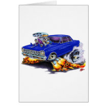1962-65 Nova Dark Blue Car Greeting Card