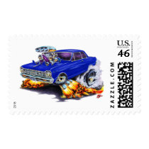 1962-65 Nova Dark Blue Car Stamp