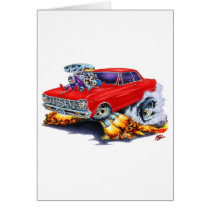 1962-65 Nova Red Car Greeting Card
