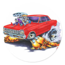 1962-65 Nova Red Car Stickers