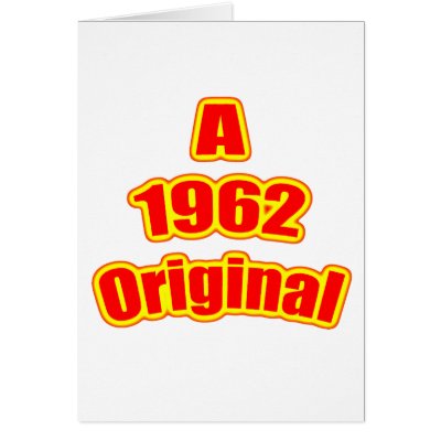 1962 Original Red Cards by birthyeardesigns4