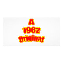 1962 Original Red Custom Photo Card