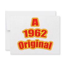 1962 Original Red Custom Announcements
