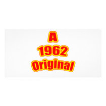 1962 Original Red Custom Photo Card