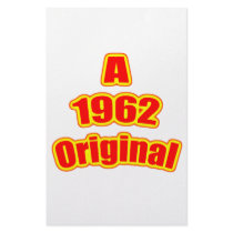1962 Original Red Personalized Stationery
