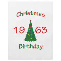 1963 Christmas Birthday Custom Flyer