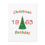 1963 Christmas Birthday Post Card