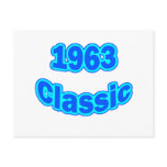 1963 Classic Blue Post Card