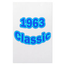 1963 Classic Blue Stationery Design