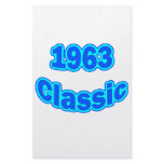 1963 Classic Blue Stationery Design
