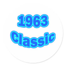1963 Classic Blue stickers by birthyeardesigns3 1963 Classic Blue stickers
