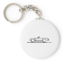 1963 Corvette Convertible Keychain