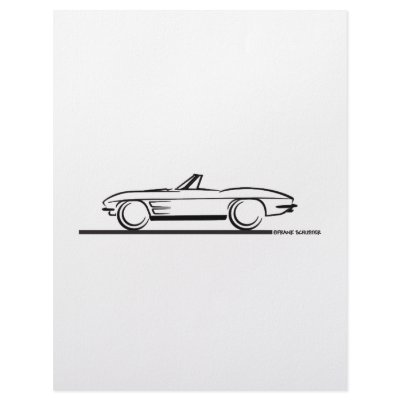 1963 Corvette Convertible Custom Letterhead by frengi