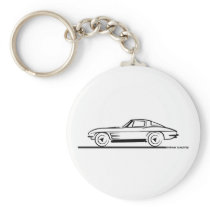 1963 Corvette Sting Ray Split Window Coupe Keychain
