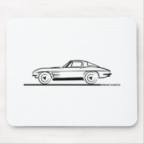 1963 Corvette Sting Ray Split Window Coupe Mouse Pads