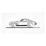 1963 Corvette Sting Ray Split Window Coupe Photo Card Template