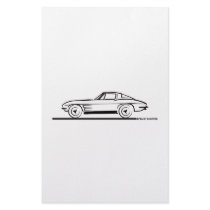 1963 Corvette Sting Ray Split Window Coupe Customized Stationery