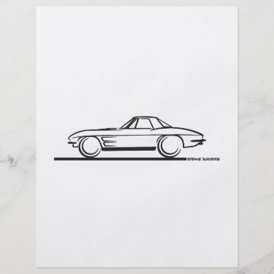 1963 Corvette Stingray Hardtop Flyer Design by frengi