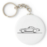 1963 Corvette Stingray Hardtop Keychain