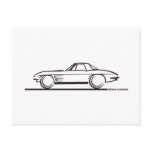 1963 Corvette Stingray Hardtop Post Card