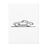 1963 Corvette Stingray Hardtop Post Card