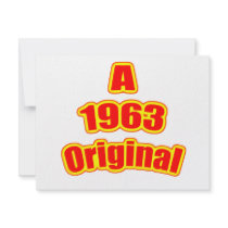 1963 Original Red Announcements