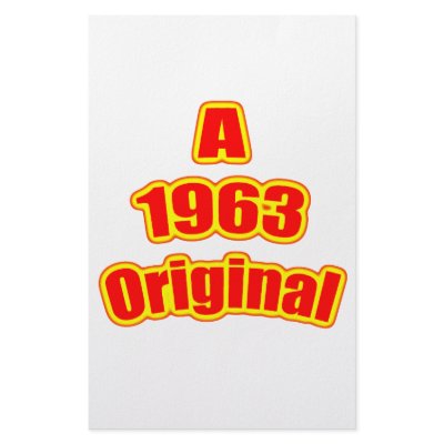 1963 Original Red Stationery Paper by birthyeardesigns4